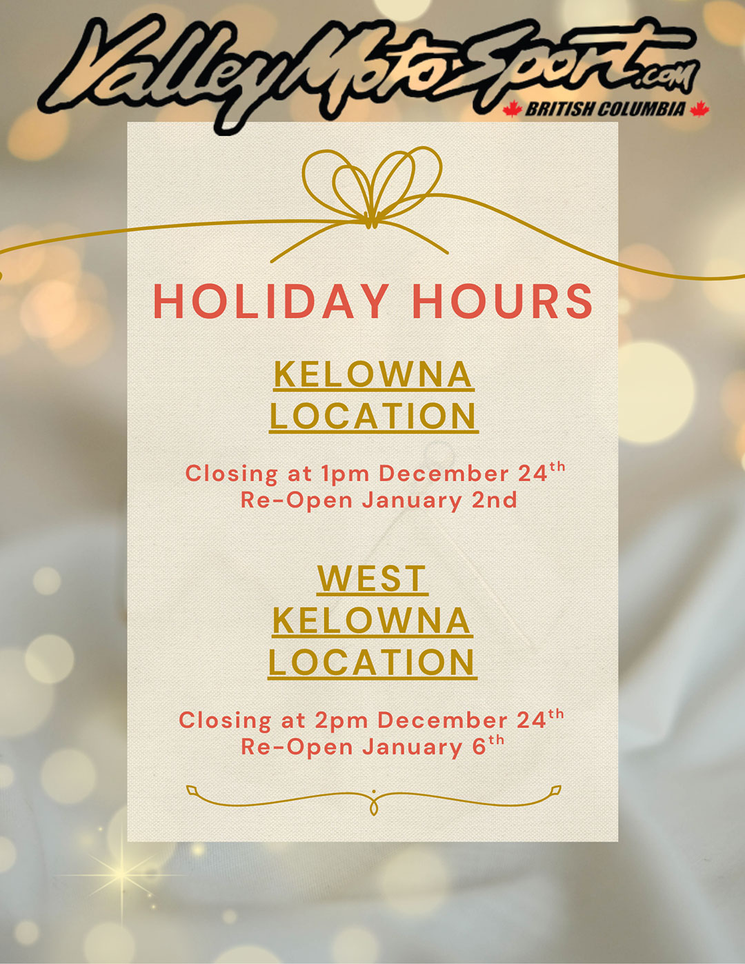 christmas 2025 Hours